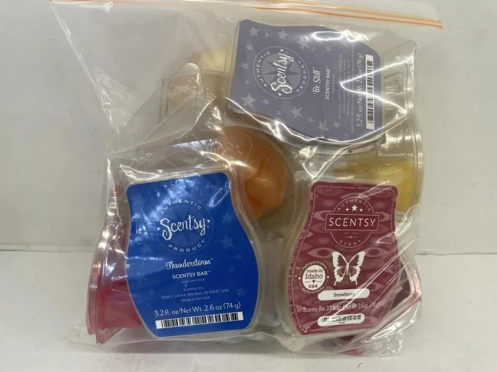 Bag of 12 partially used Scentsy and other