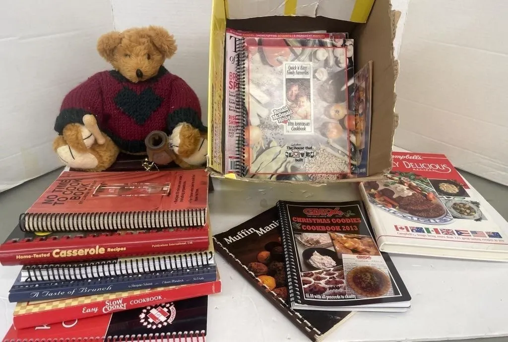 More than a dozen cookbooks and a vintage musical