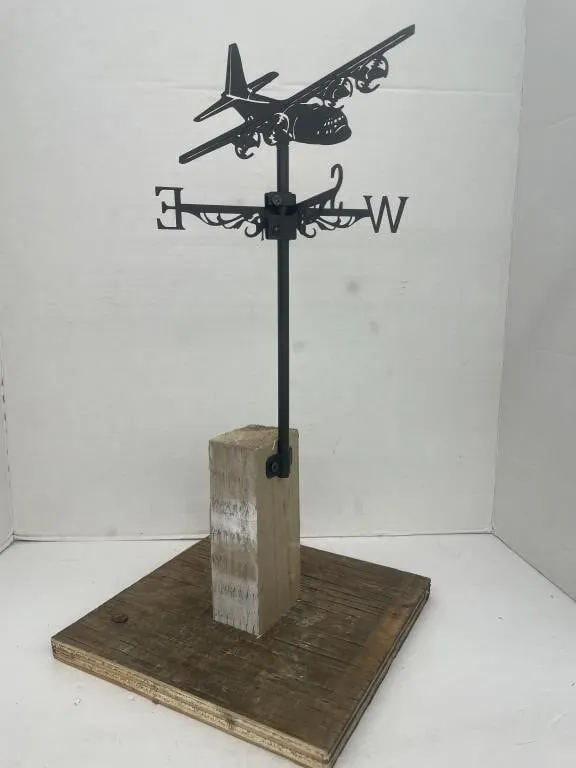 Decorative airplane weathervane. Approx. 21�