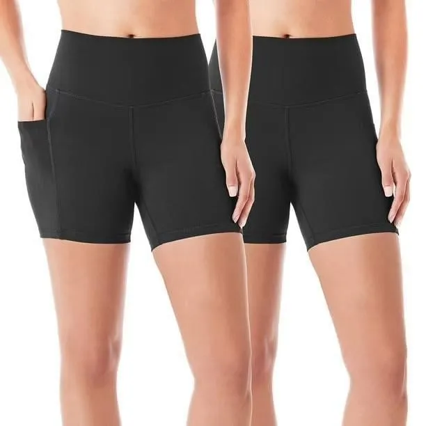 Womens Bike Shorts Size Medium 2-Pack