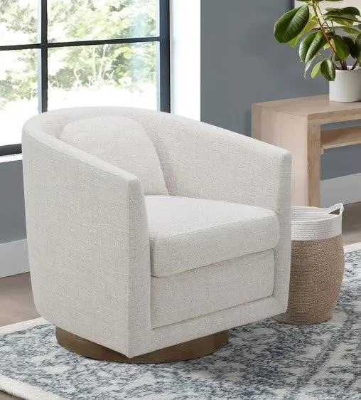 Isla Upholstered Swivel Chair 29.1x31.1x29.9in
