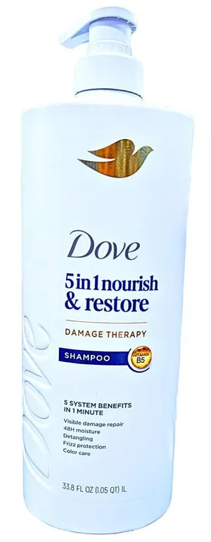 Dove Nourish Restore 5-in-1 Shampoo 33.8 Fl Oz