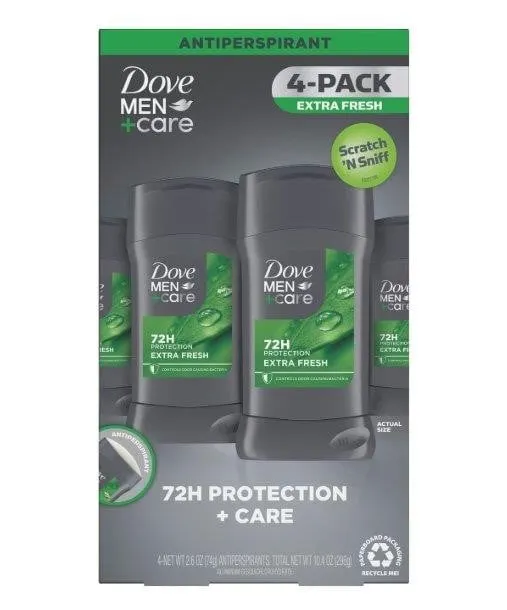 Dove MenCare Antiperspirant Extra Fresh 2.6oz 4pk