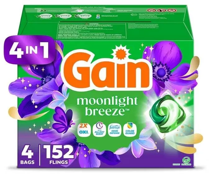 Gain Flings 4-in-1 Moonlight Breeze 152ct Pacs