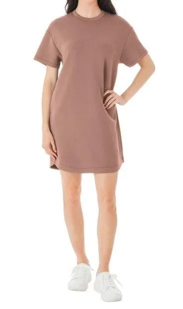 LG Womens Short Sleeve Sandwash Dress L