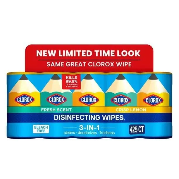 Clorox Disinfecting Wipes Variety Pack 425ct 5pk