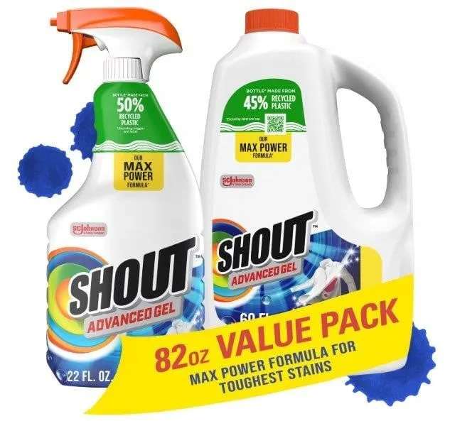 Shout Advanced Action Gel Laundry Stain Remover...