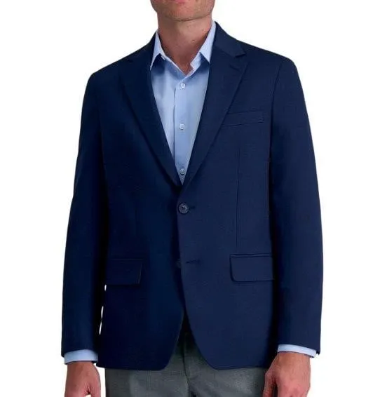 LG Stretch Tailored Fit Travel Blazer Navy Large