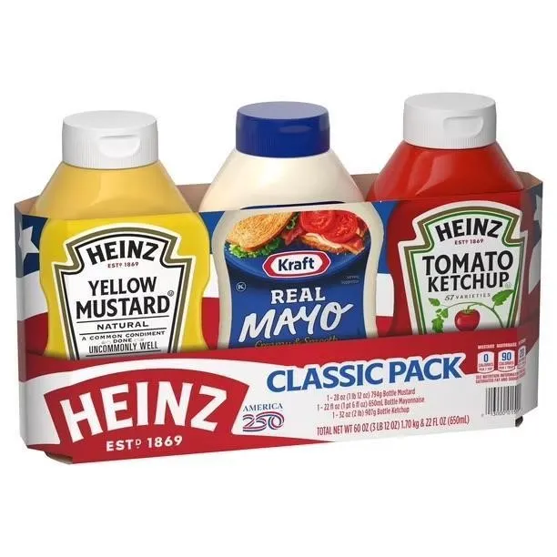 Heinz Classic Condiment Pack 32oz 22oz 28oz