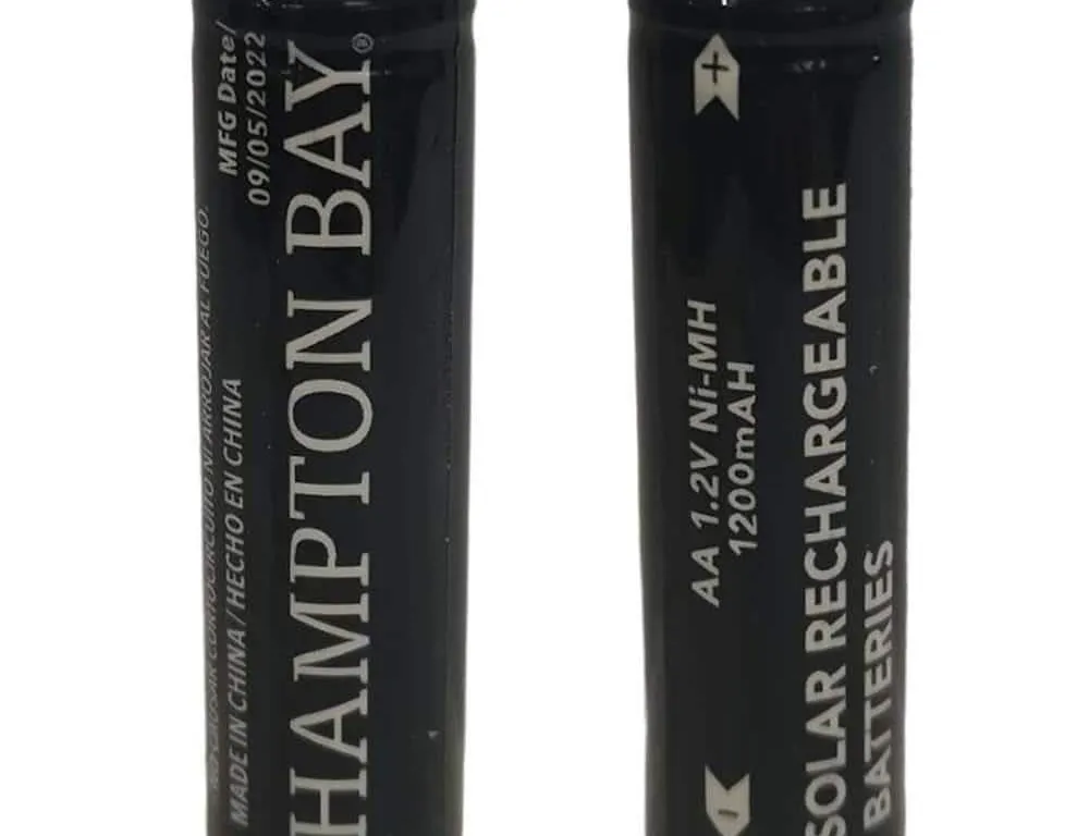 Hampton Bay AA 1200mAh Solar Rechargeable 2pk