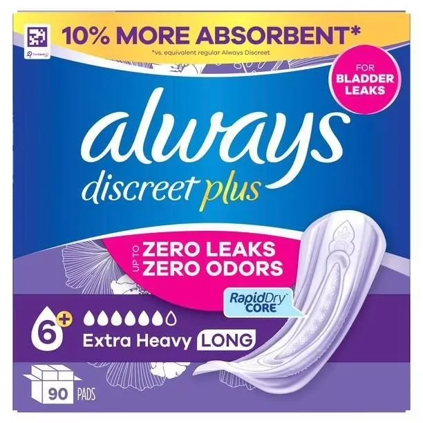 Always Discreet Incontinence Pads For Women