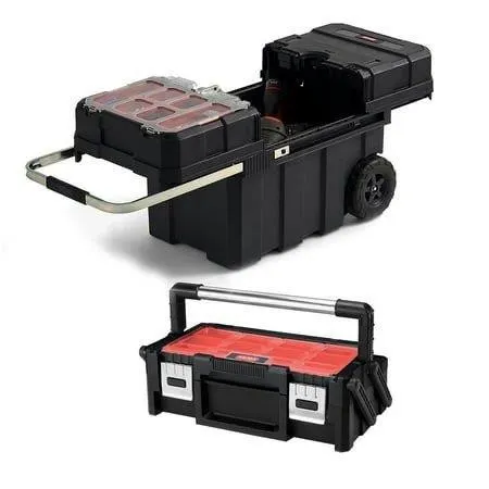Keter Masterloader Rolling Tool Box 25x17x15in