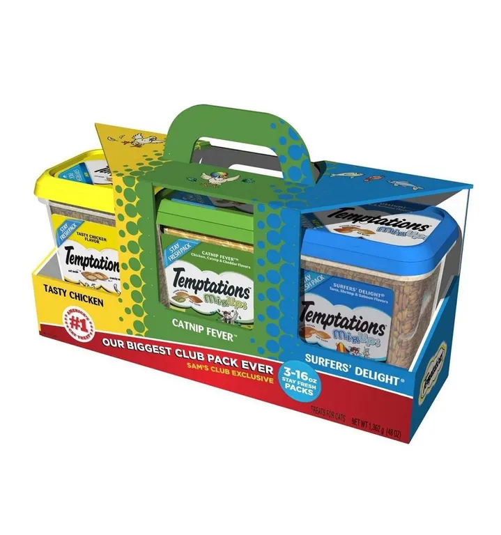 Temptations Cat Treats Variety Pack 48 oz 3pk