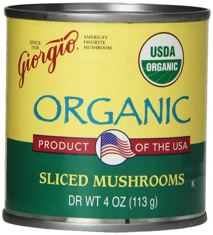 Giorgio Organic Sliced Mushrooms 4oz 12pk