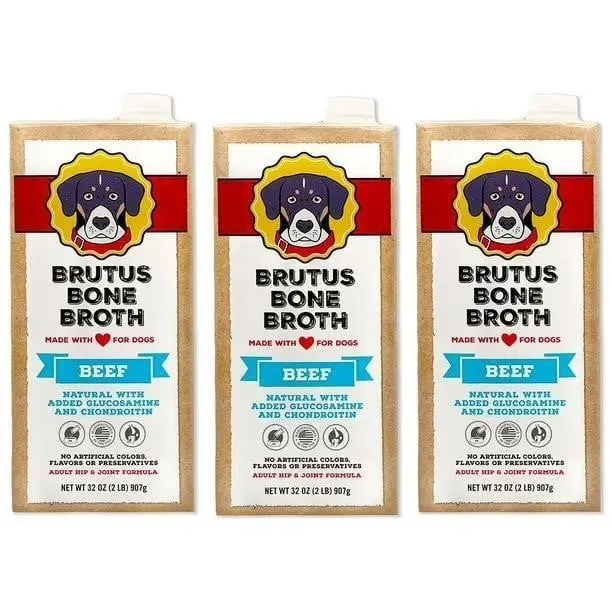Brutus Bone Broth Beef Bone Broth Adult Dog Meal