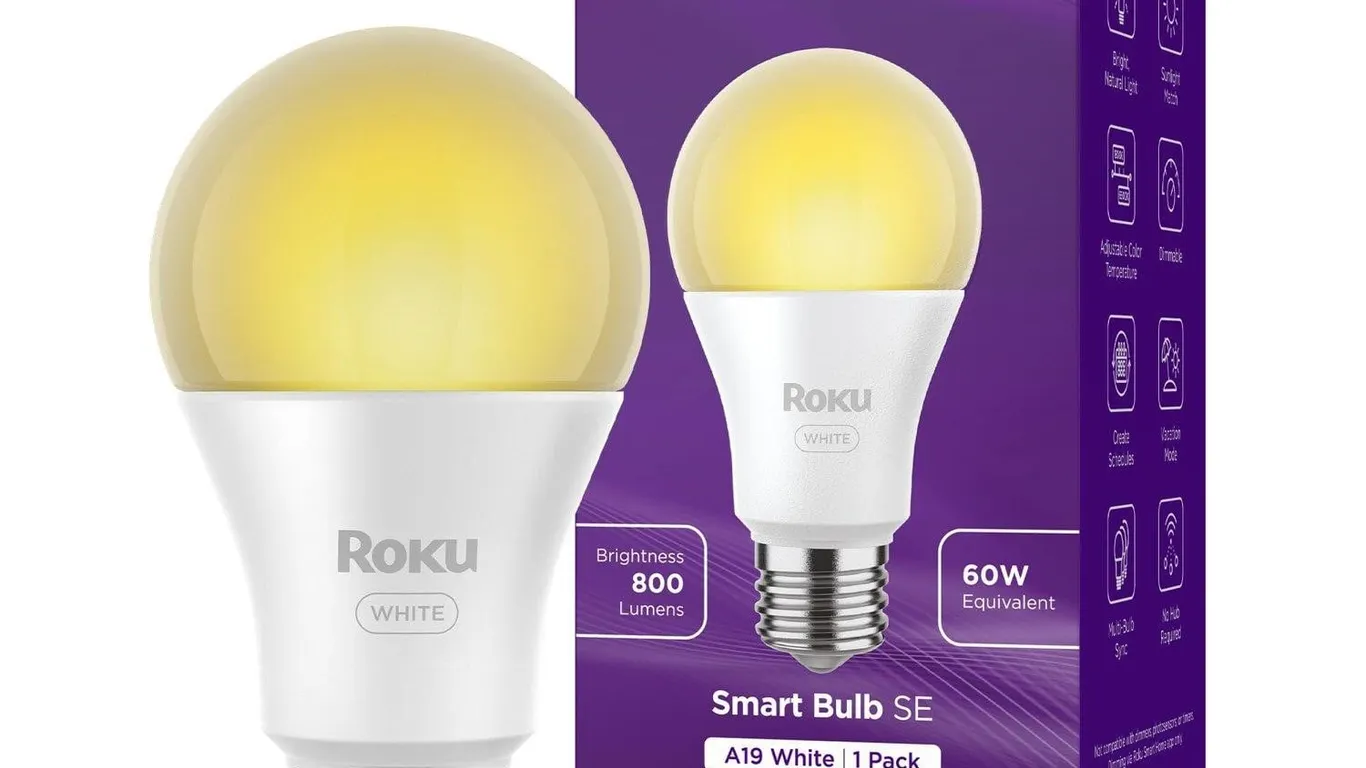 Roku Smart LED Light Bulb White 1 Pack
