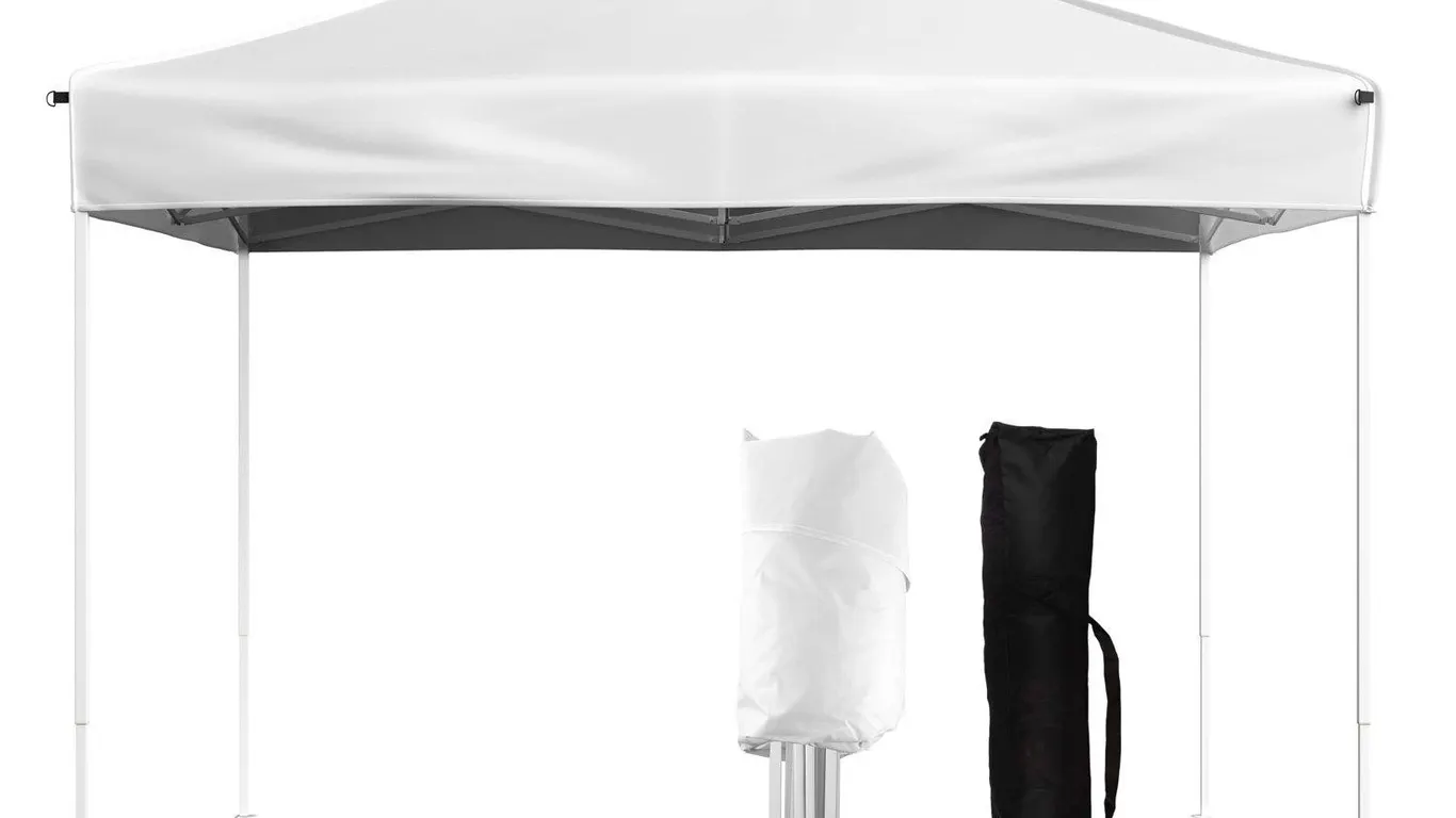 Stalwart 10x10 ft Pop Up Canopy Tent White