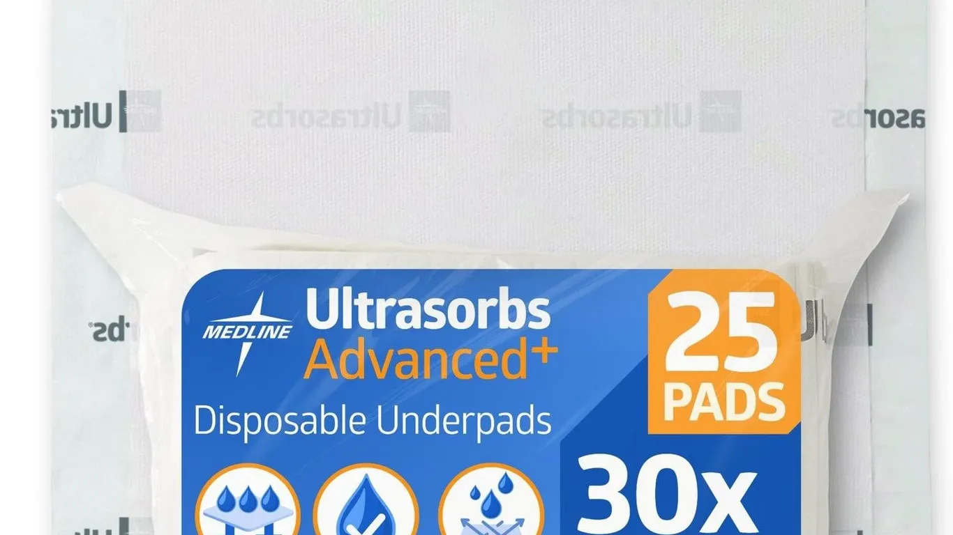Medline Ultrasorbs Underpads 30x36 Inch 25ct