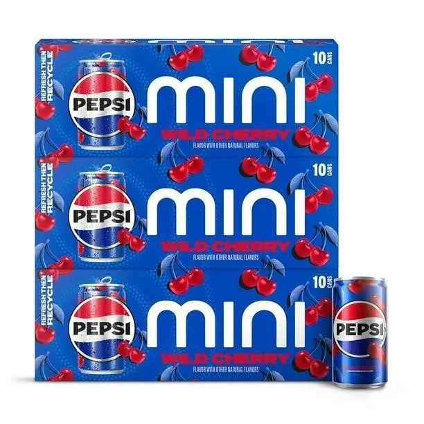 Pepsi Wild Cherry Soda 7.5 fl. oz. 30pk