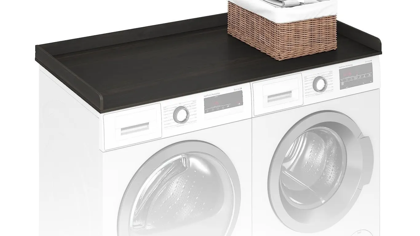 Furinno Ravel Washer Dryer Topper 27.5x54 Espresso