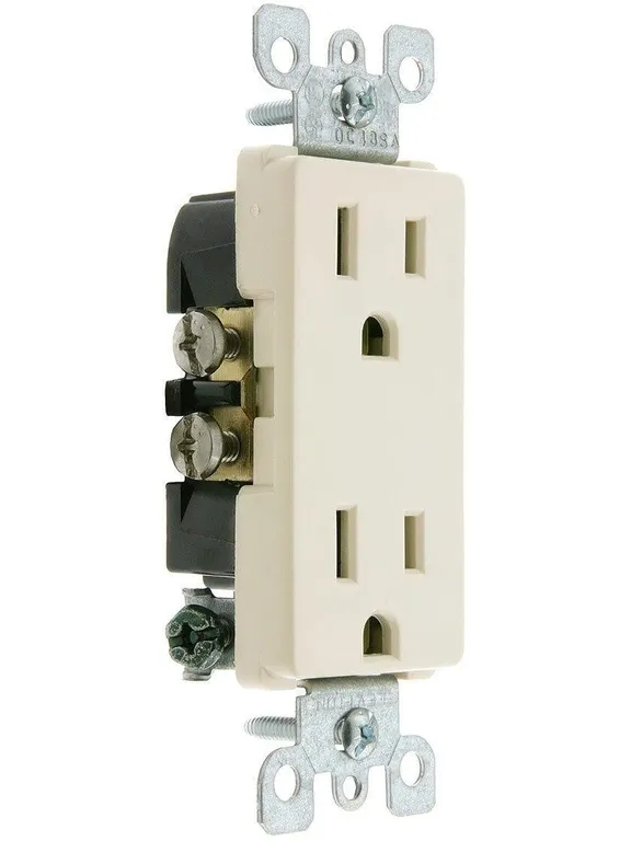 Leviton 5325-T Decora Duplex Receptacle 1 Pack