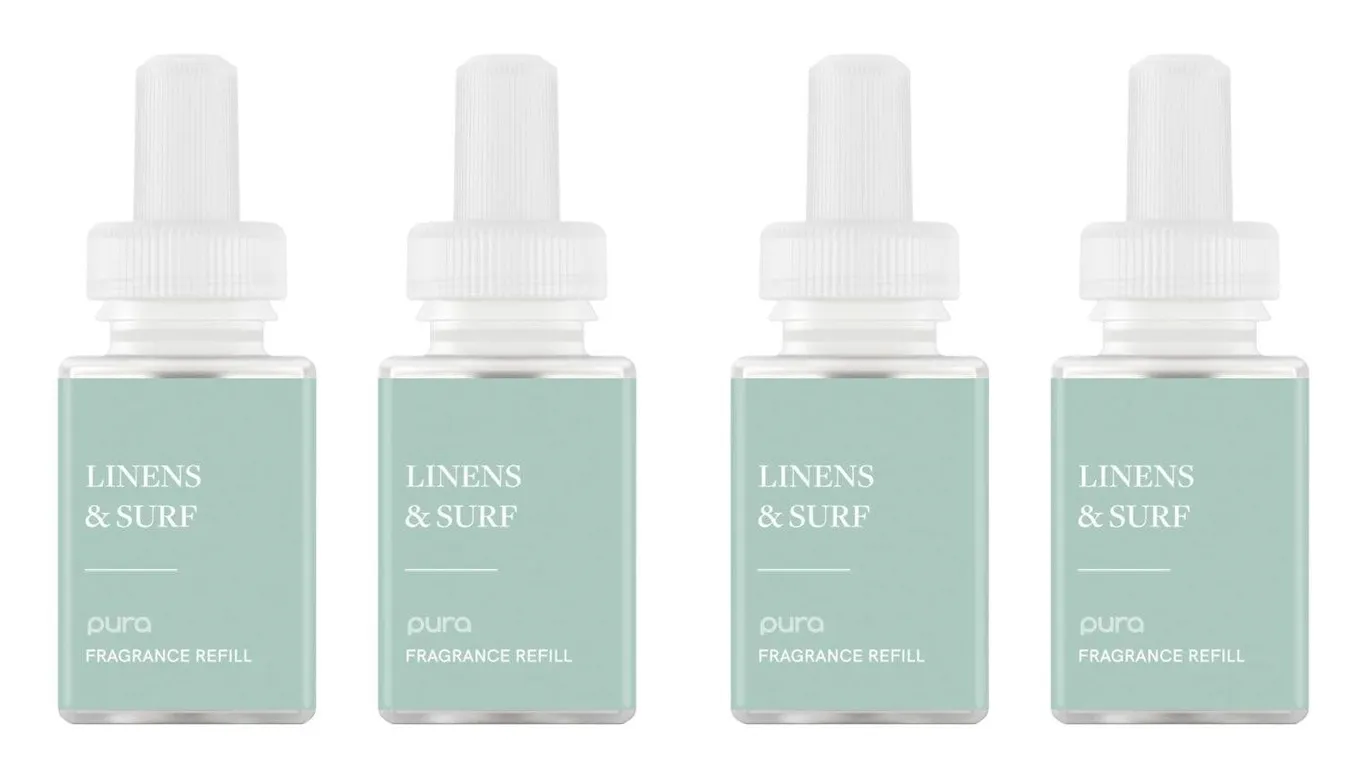 Pura Linens Surf Diffuser Refill 4pk 0.16 Fl Oz