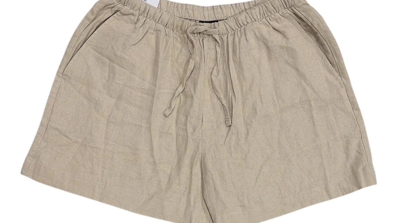 Gap Womens Linen Pull-on Shorts Khaki Size M