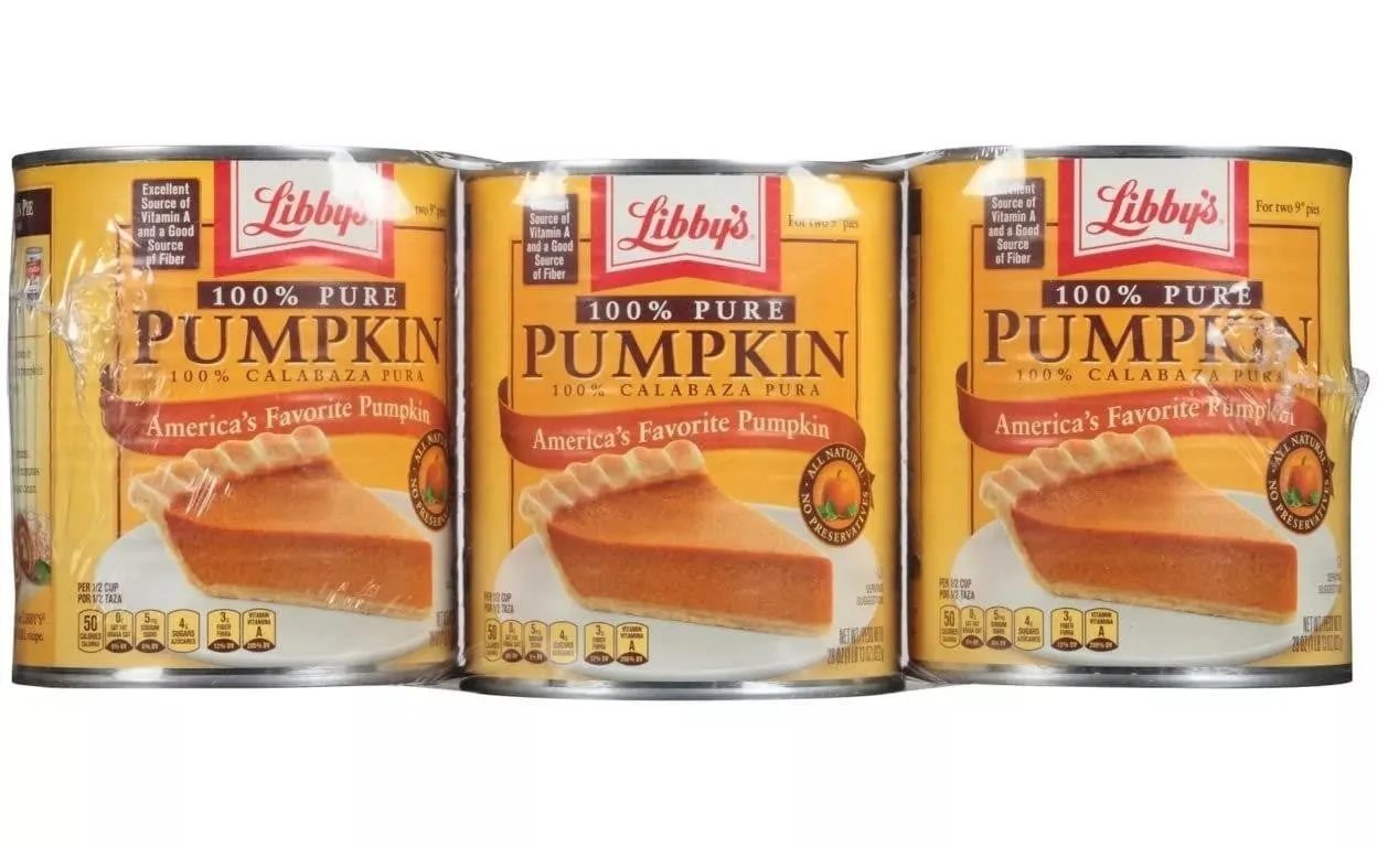 Libbys 100 Pure Pumpkin 29oz 3pk