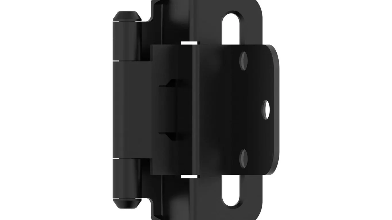 Amerock 38 Inset Self-Closing Hinge Matte Black