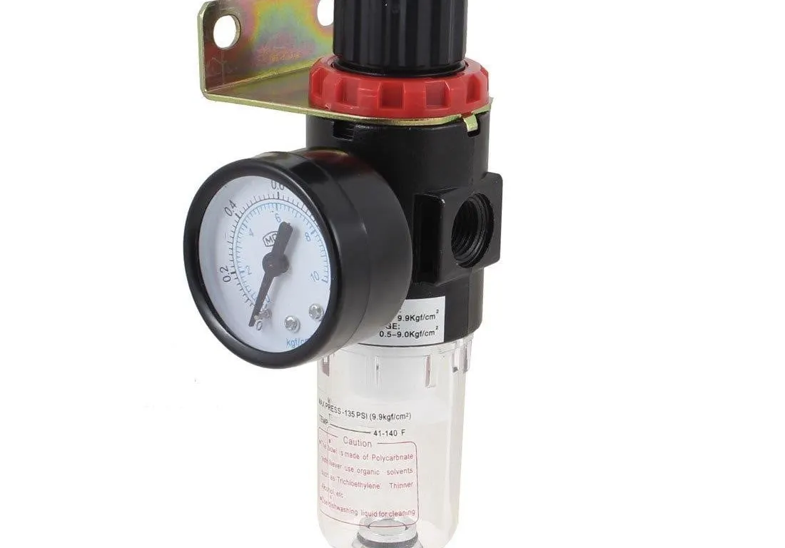 Uxcell AFR-2000 Pneumatic Filter Regulator 14 PT