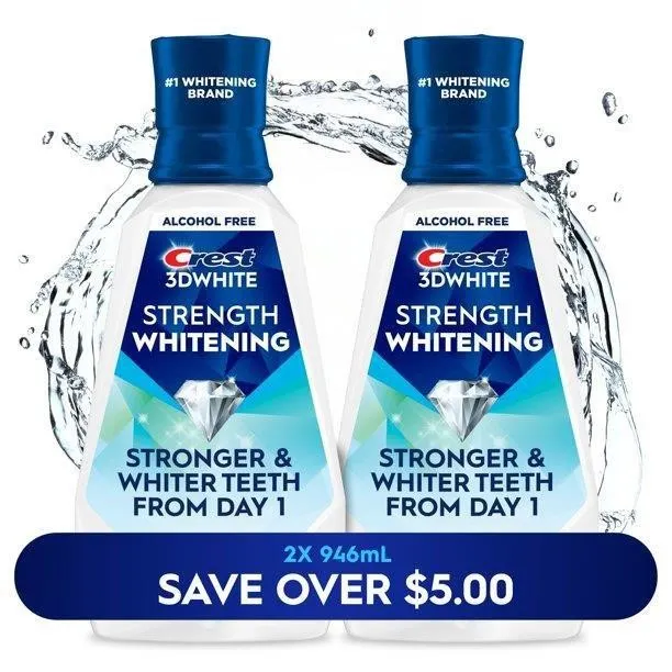 Crest 3D White Strength Whitening Mouthwash