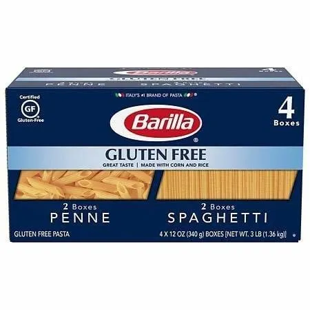Barilla Gluten Free Penne And Spaghetti 4pk 12oz