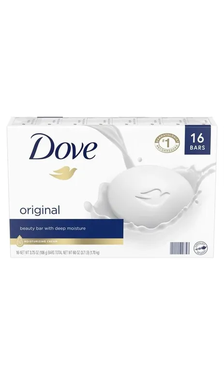 Dove Moisturizing Bar Soap 4oz 16pk