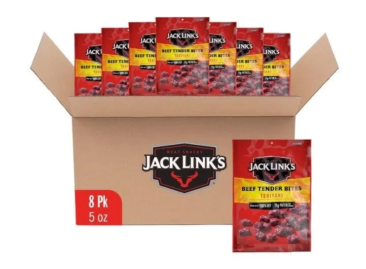 Jack Links Beef Tender Bites Teriyaki 5oz 8pk