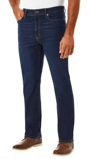 Straight Fit Premium Stretch Denim Jeans 36x32