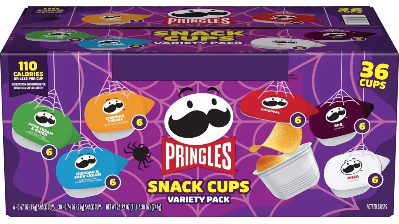 Pringles Potato Crisps Variety Pack Snack Cups