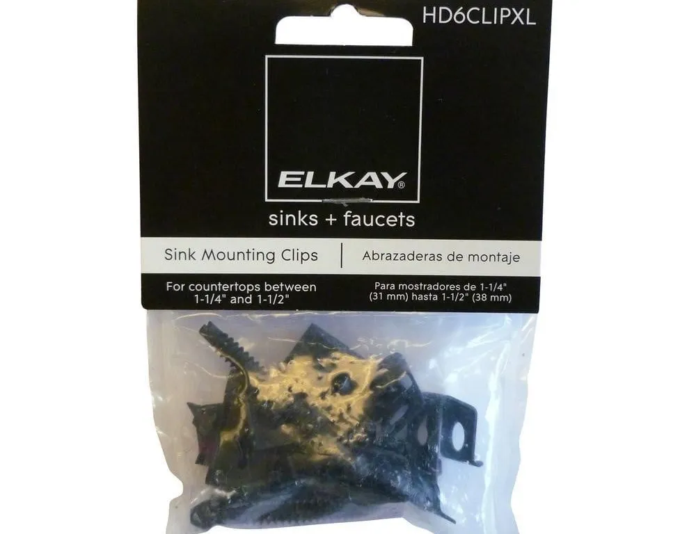 Elkay HD6CLIPXL Sink Installation Clips 6pk