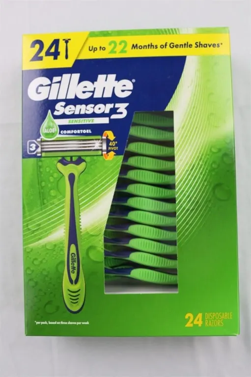 Gillette Sensor3 Sensitive Disposable Razors 24ct
