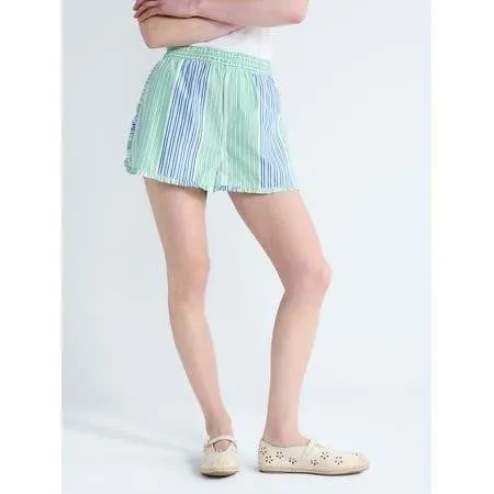 Free Assembly Ruffle Trim Cotton Poplin Shorts 4X