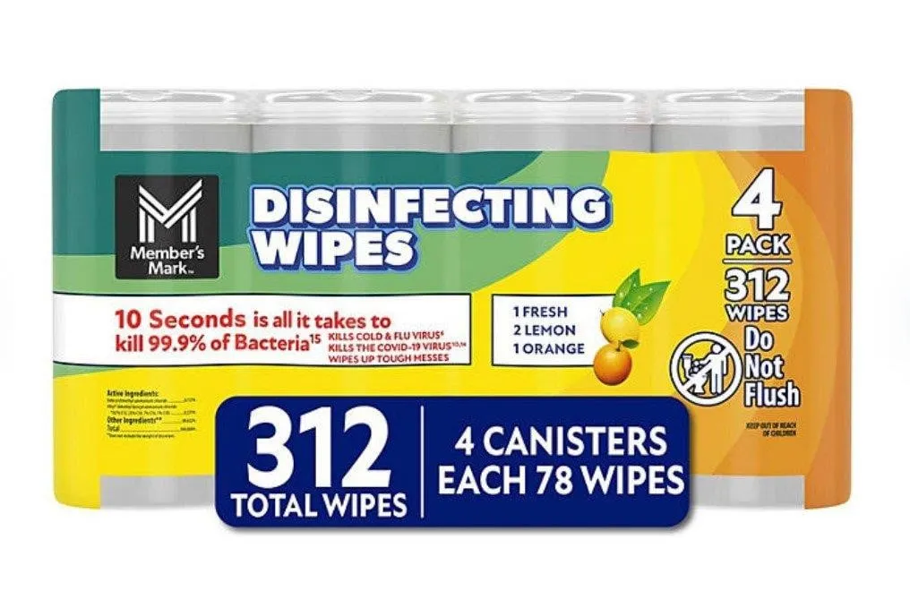 Disinfecting Wipes Variety Pack 312ct 4pk