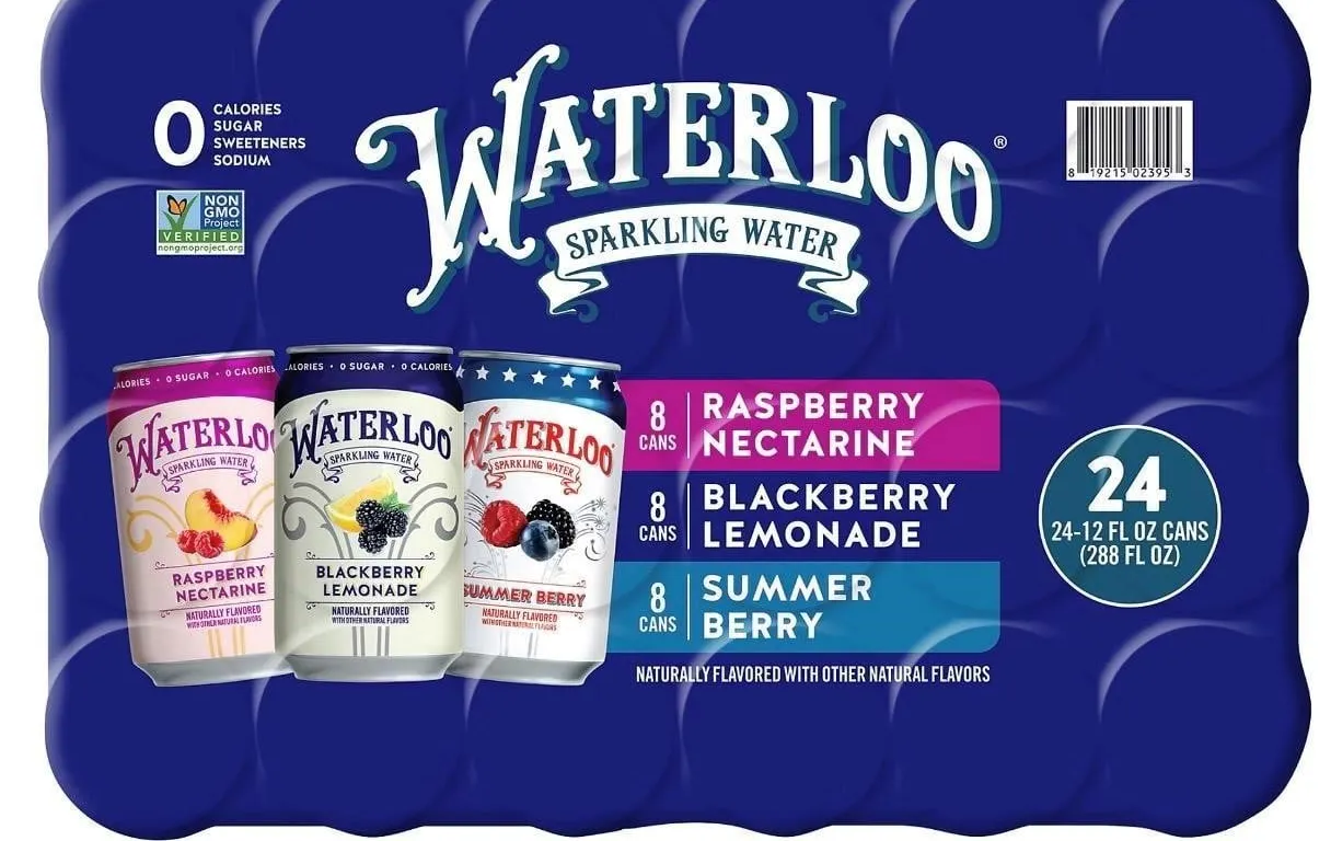 Waterloo Sparkling Water Variety 12oz 24pk