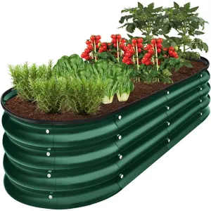Best Choice Products Metal Raised Garden Bed...