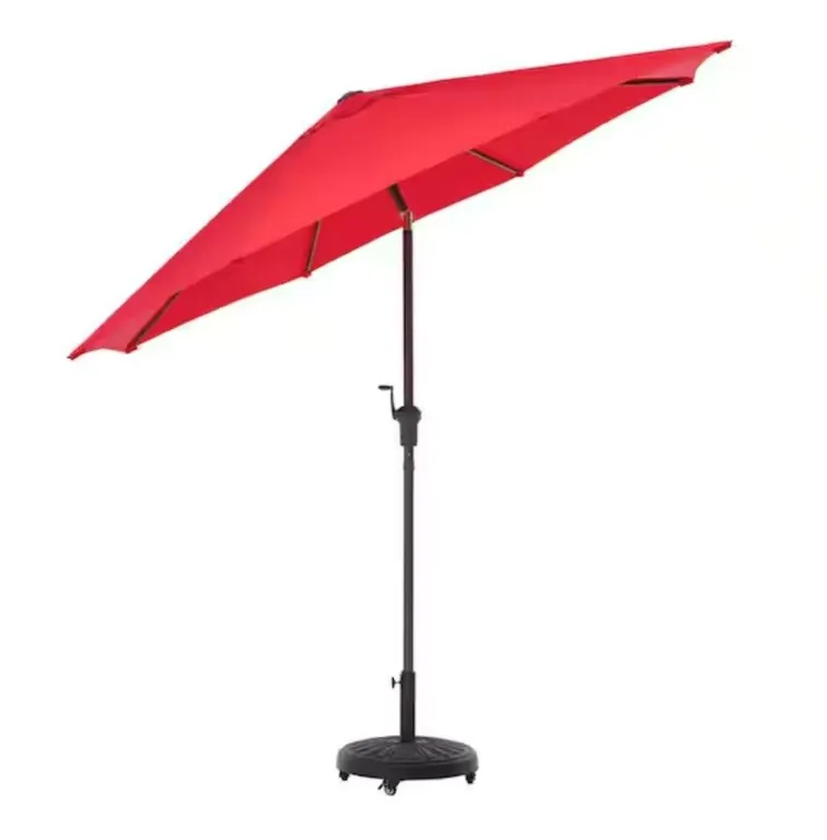 Aluminum Crank And Auto-Tilt Patio Umbrella