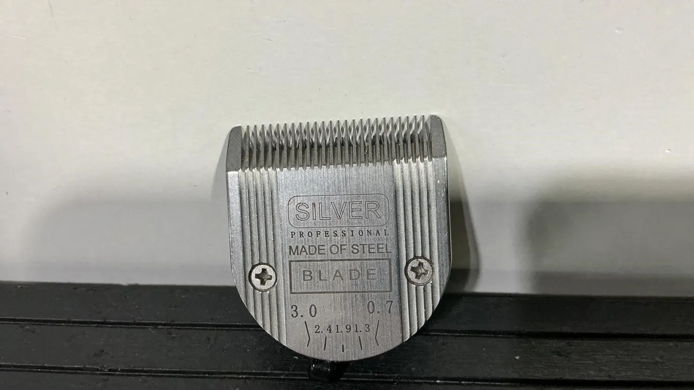 Silver Professional Steel Hair Clipper Blade