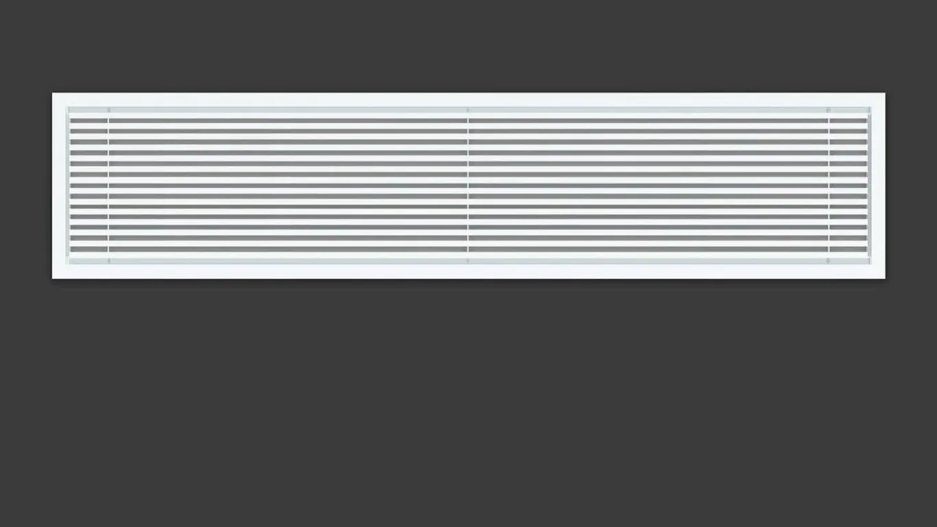 Powrocket 36x8 Linear Bar Air Grille White