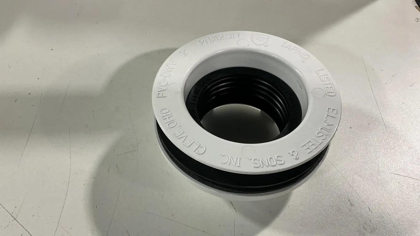 Mustee White Bathroom Sink Drain Assembly 6x6x3in
