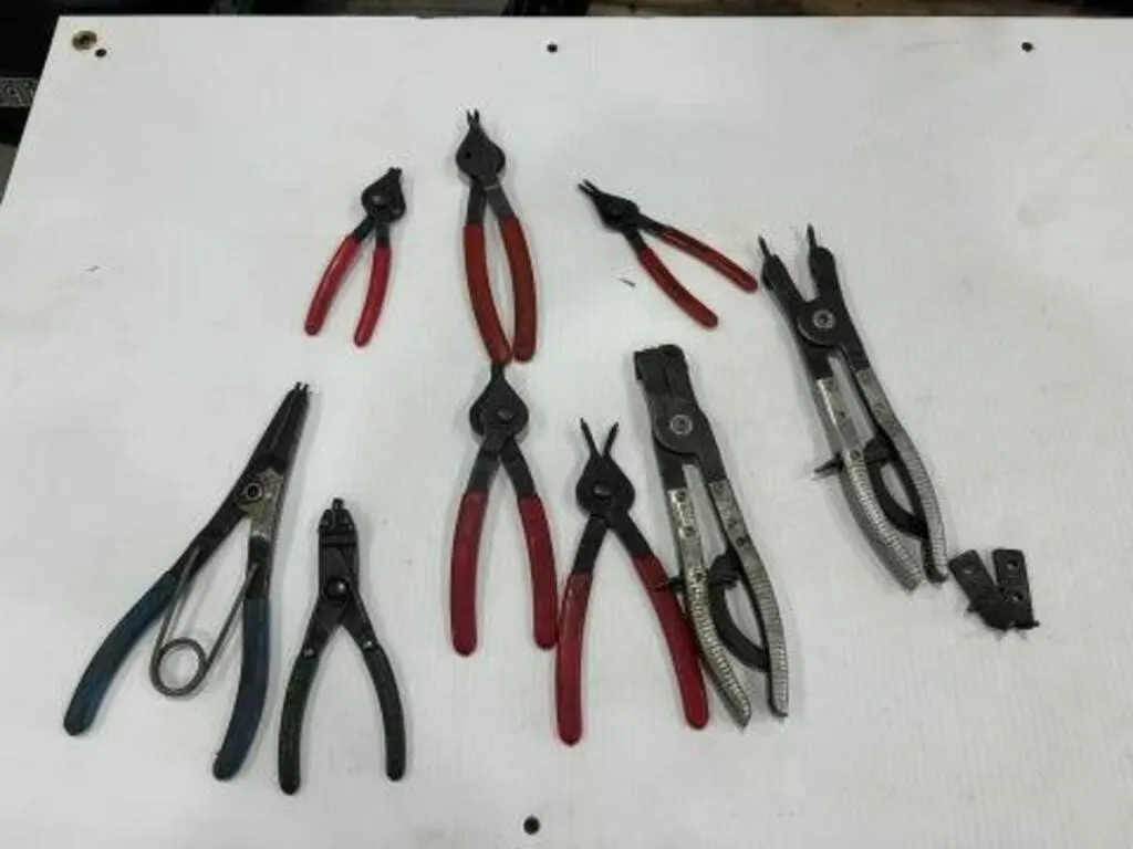 Qty Of (9) Lock Ring Pliers