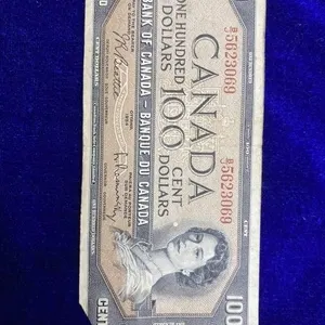 1954 Canada $100 Bank Note