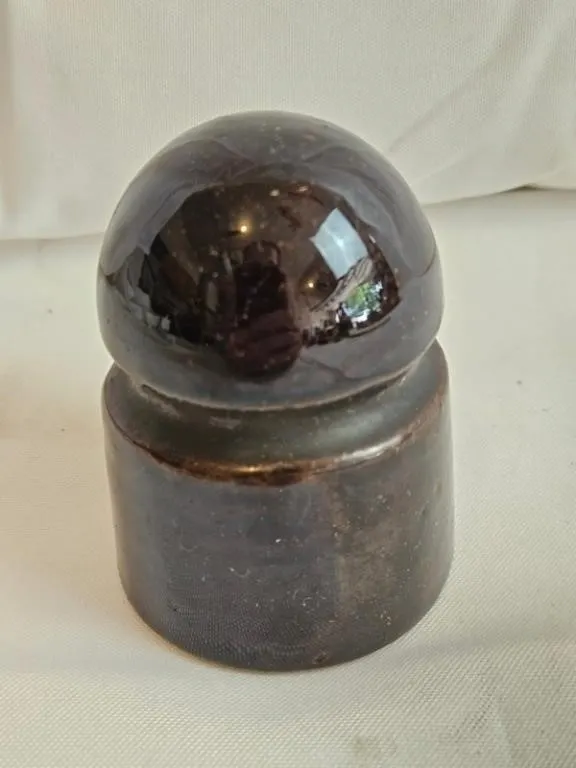 Glazed Ceramic Dome Finial - 8in