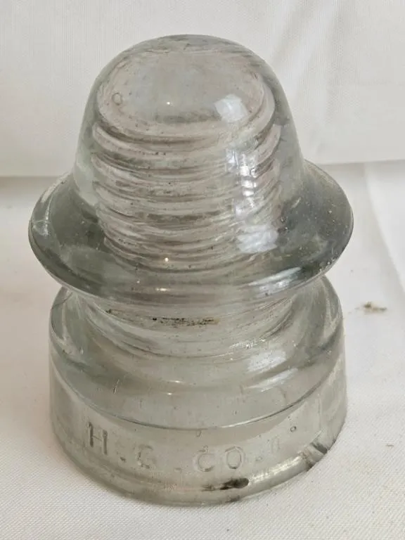 Petticoat Glass Insulator - Approx. 4in